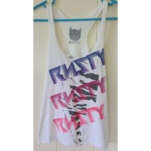 Rusty Womens S Tank Top White Scoop Neck Logo
